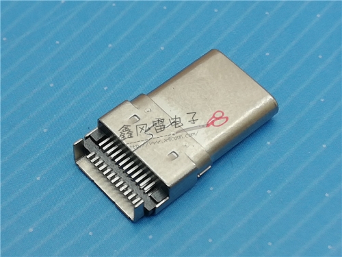 XFLQ006-UCAM001-X(TYPE C公头拉伸沉板双排SMT外壳DIP）