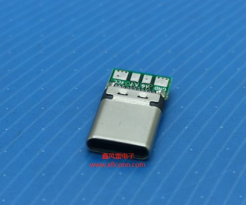 上海00401-UCAM009-X（TYPE C 24P公头冲压壳 SC-2 四个焊点）