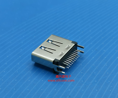 01006-HDMIAF4-X(HDMI A TYPE母座夹板式1.2MM外壳0.5MM）带TID认证