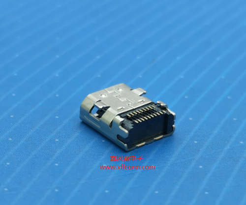 16003-HDDF005-X(HDMI Type D 19Pin,板上型CH=1.55,双排SMT,外壳全贴5.7）