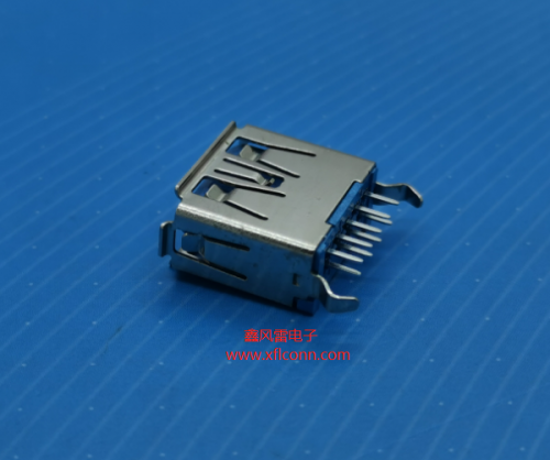 00505-U3AF001-X（USB3.0 AF 180度弯脚有边H=11.5）
