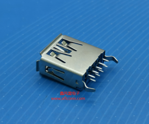 00505-U3AF021-A（USB3.0 AF 180度弯脚有边H=13.7）