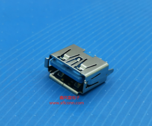 阿拉尔00505-U3AF020-A（USB3.0 AF 180度直脚有边H=10.0脚长2.5针长2.5）带TID认证