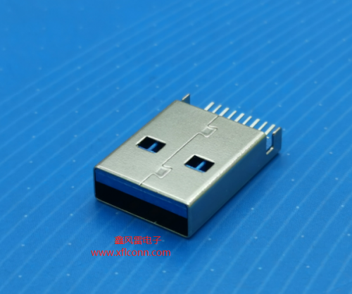 洛阳17007-U3AM002-X（USB3.0 AM公头 180度SMT无柱直脚）带TID认证