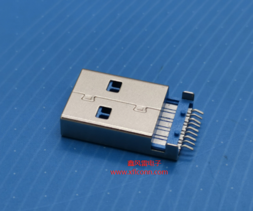 23001-U3AM001-B(USB AM 3.0 L=18.7 沉板2.2 外壳3.7 有柱 锡脚1.9)带TID认证