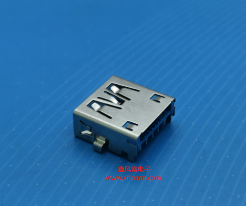 26015-U3AF008-X(USB 3.0 AF 沉板3.9 DIP四脚插板无边前后脚距6.0 L=13.0）