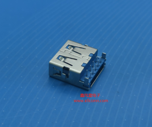 26015-U3AF006-X(USB 3.0 AF 沉板2.86 DIP四脚插板无边前后脚距6.6 L=13.0）