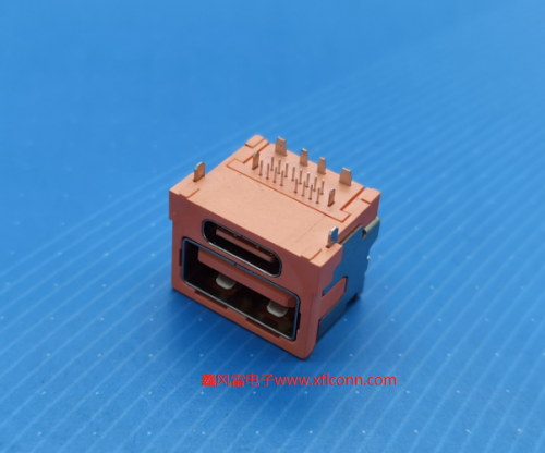 白沙黎族自治县19018-UCAF001-X(USB2.0反向大电流+TYPE C 16P双层90度母座)带TID认证