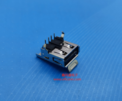 19001-U2AF001-X（USB AF DIP90° 单层无盖带弹片式）
