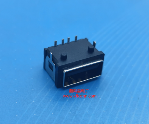 甘孜001020-U2AF002-X(USB2.0 AF 90度反向两脚有柱防水 L=11.3)带TID认证