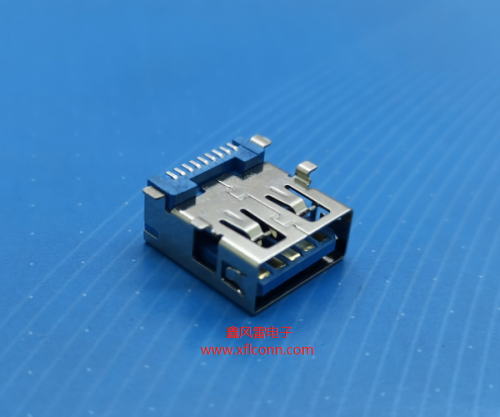 17007-U3AF005-B（USB3.0 AF无后盖无边SMT（四脚全贴）L=14.2）