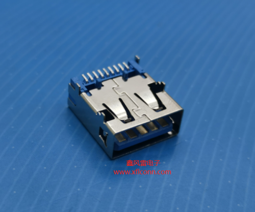 26015-U3AF011-C(USB 3.0 AF 板上SMT四脚错位前后脚间距7.8  L=14.25无边 H=6.0 )带TID认证