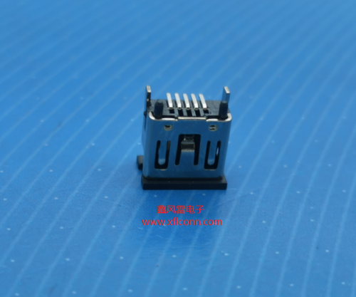11007-UMIF004-X(MINI 5P母180度立式SMT有柱直脚)