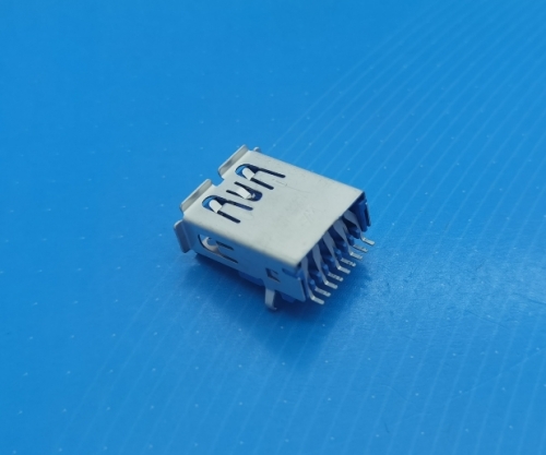 齐齐哈尔24015-U3AF001-X（USB3.0 AF SMT弯脚有边有柱H=7.0 L=16.66)带TID认证