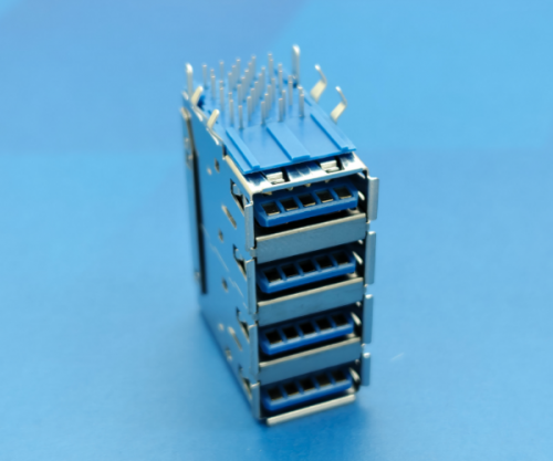 惠州8005F-4000003-X 四层 (USB3.1 GEN2 弯脚有边 H=32.79 L=24.25)