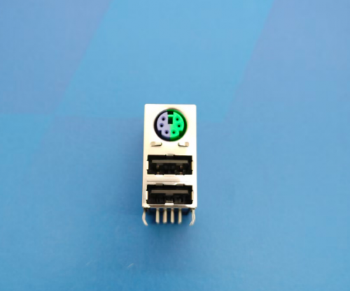 来宾00710-U2FMID2-X 三层 (上MID+下USB2.0双层母座 L=23.70 H=30.7)