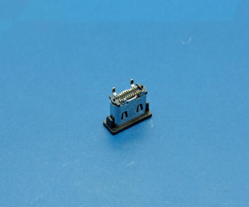 8001F-2400105-A（TYPE C 24P母座180度立式SMT H=7.4 带弹 脚宽0.7 脚长1.35）常做