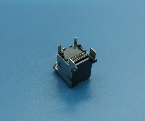 8001F-2400101-X(TYPE C 24P母座加高型板上双贴SMT CH=10.0 L=12.36)