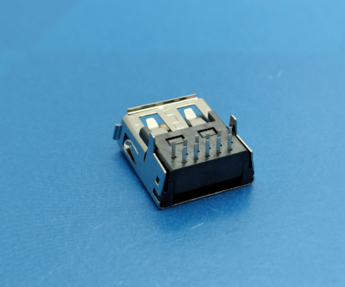 23010-U11F001-X(USB 11P 90度有边梯口母座 L=17.0)