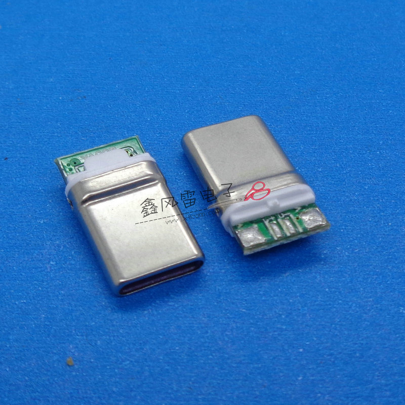 XFLY012-UCAM022-X（TYPE C公头拉伸拉伸壳C-2固定pin插头数据板大电流紫色）.jpg